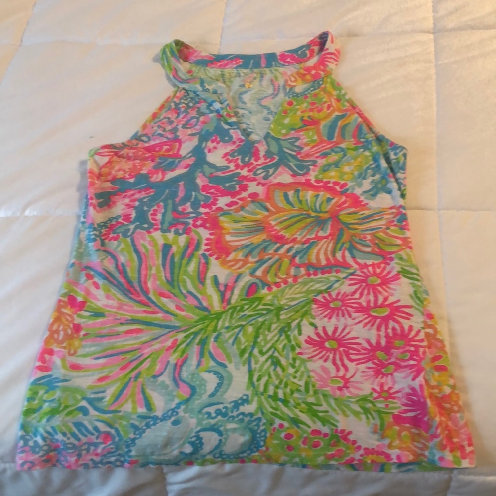 Lilly Pulitzer Arya printed tank - Lover’s Coral